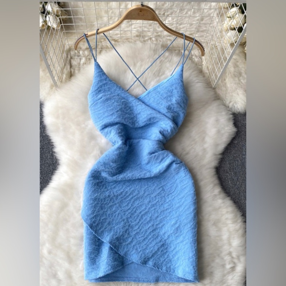 Backless V-Neck Slip Dress